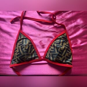 Fendi Bikini Top in Red